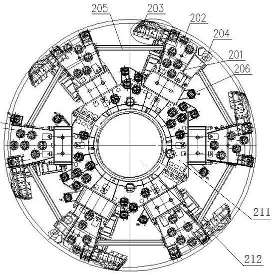 Pilot tunnel reaming TBM for inclined shaft and construction method