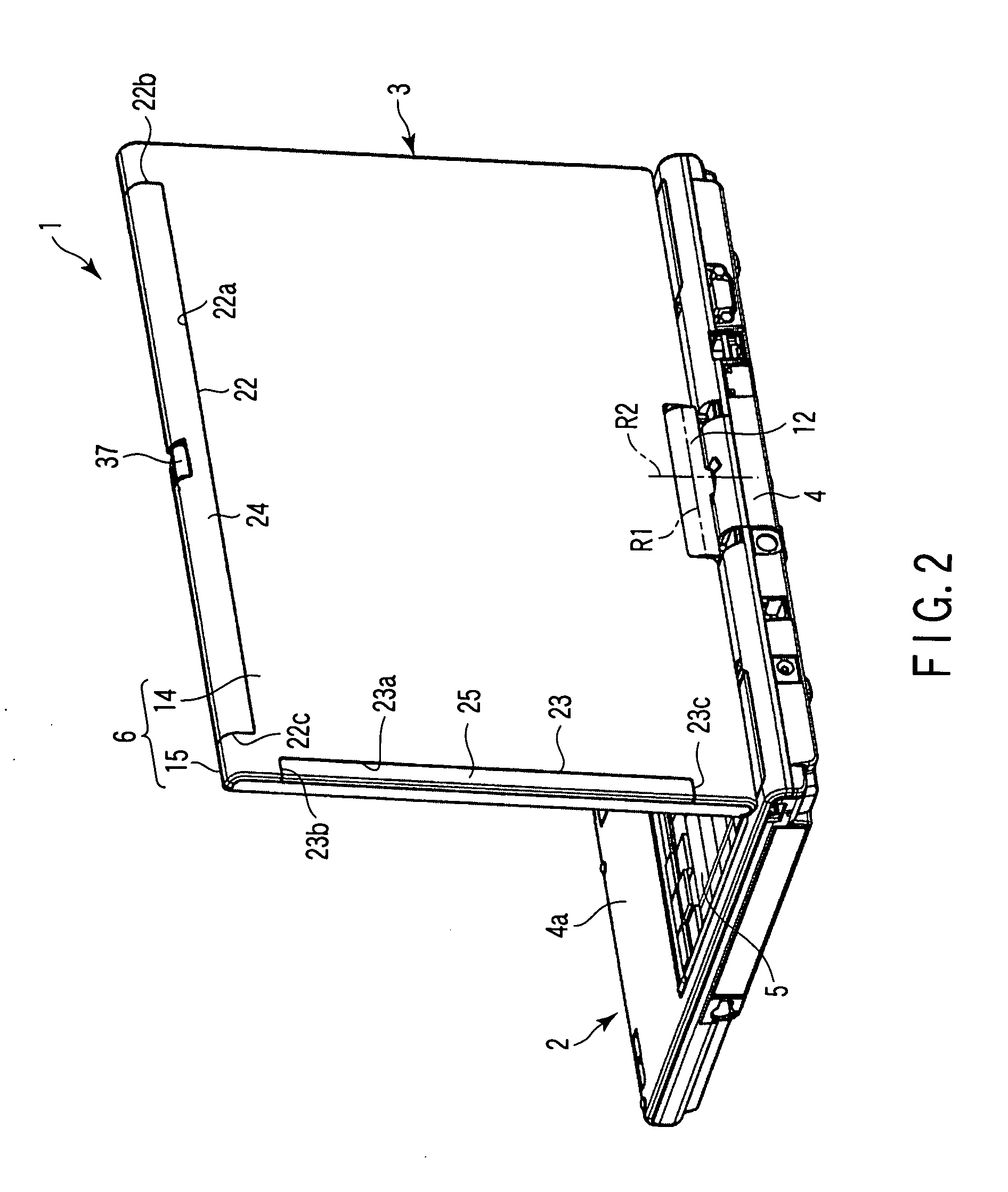 Parts combining structure, and electronic apparatus