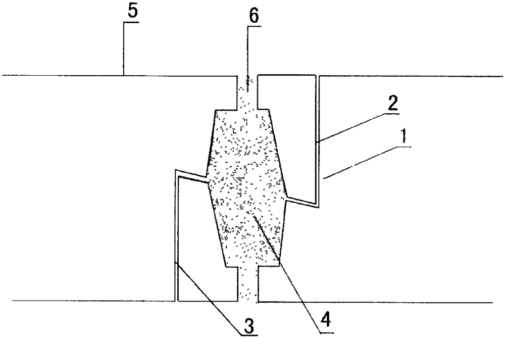 A kind of construction strip and the installation method of the construction strip