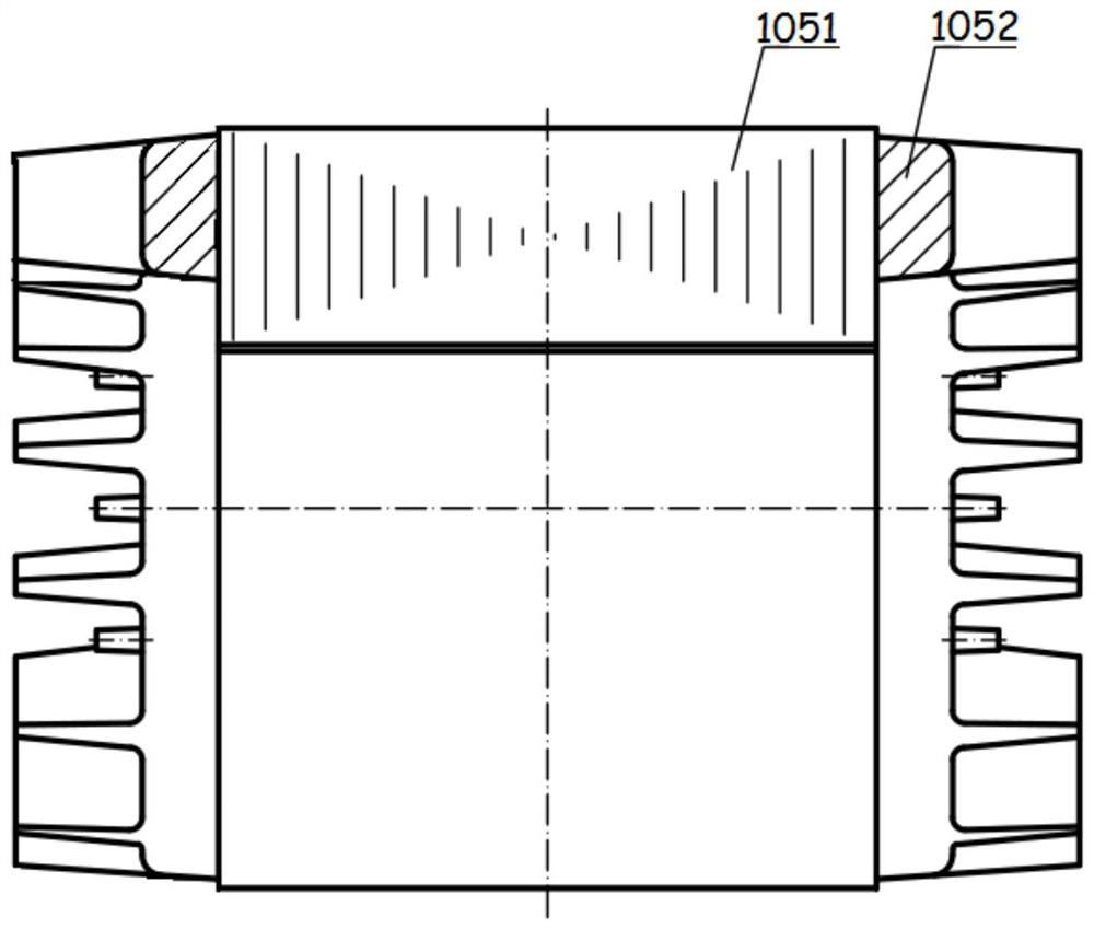 An ie5 three-phase asynchronous motor based on unequal-slot punched stator and cast aluminum rotor