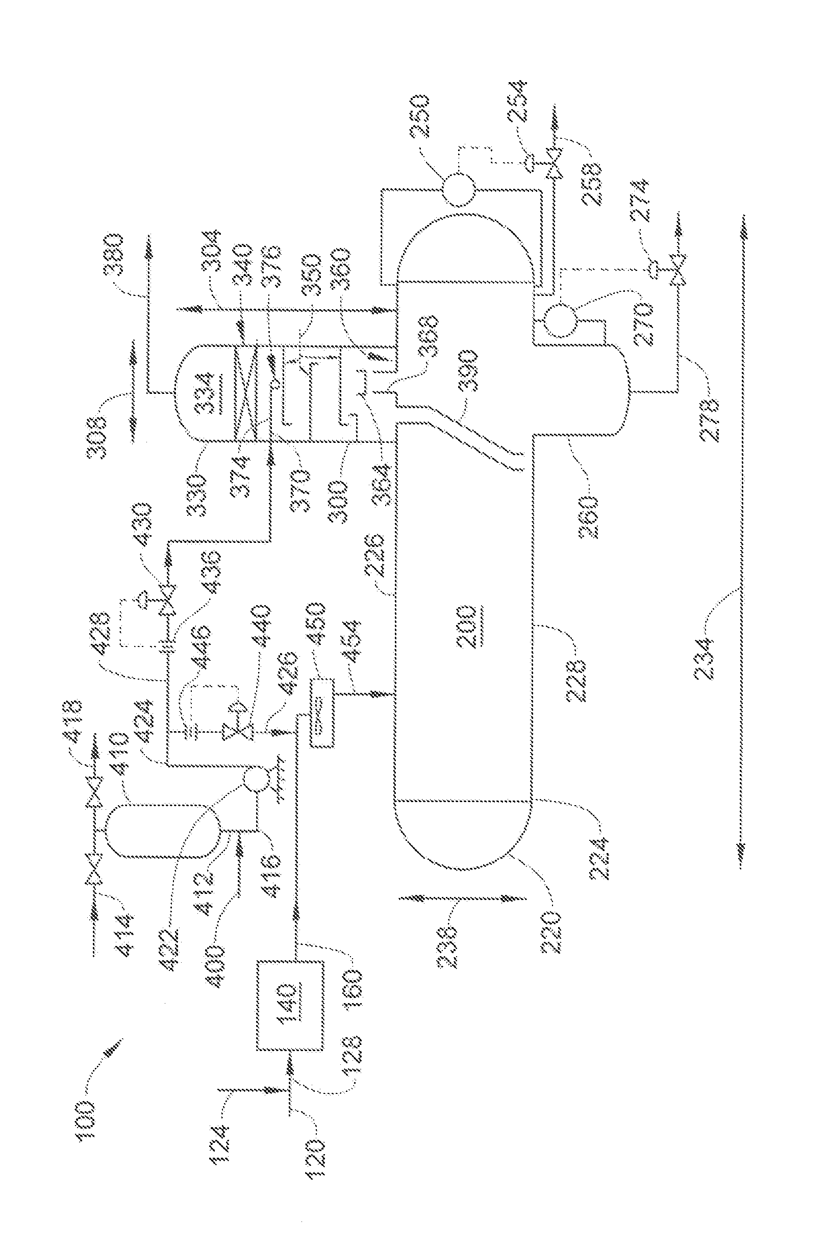 Process for washing a gas from a hydroprocessed effluent, and an apparatus and separator relating thereto