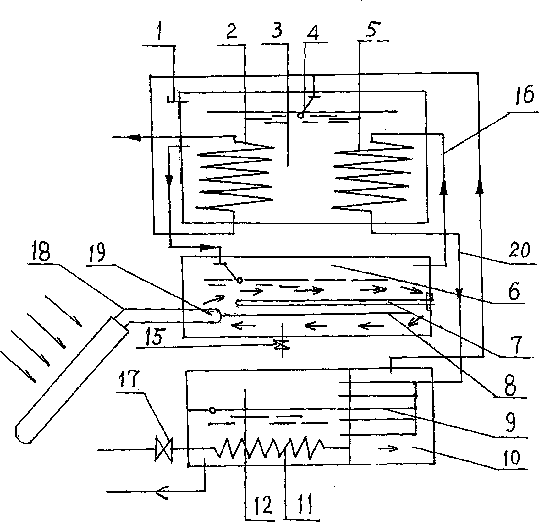 High-efficiency energy-saving multipurpose solar water heater