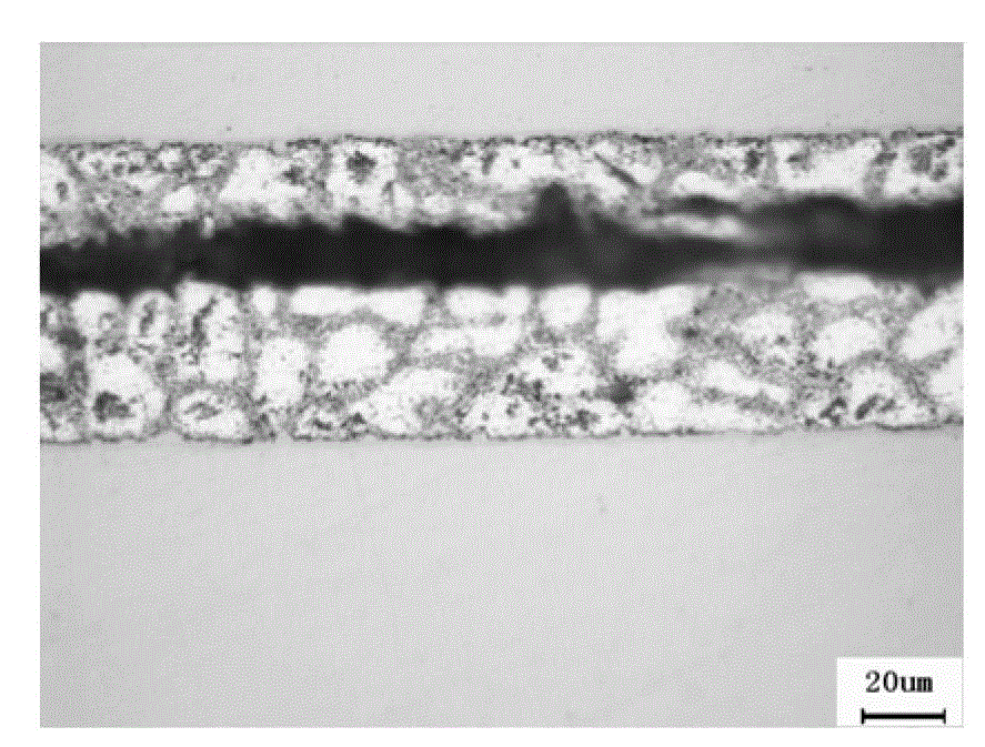 Hot-dipping aluminum-zinc alloy coated steel plate coating structure display method