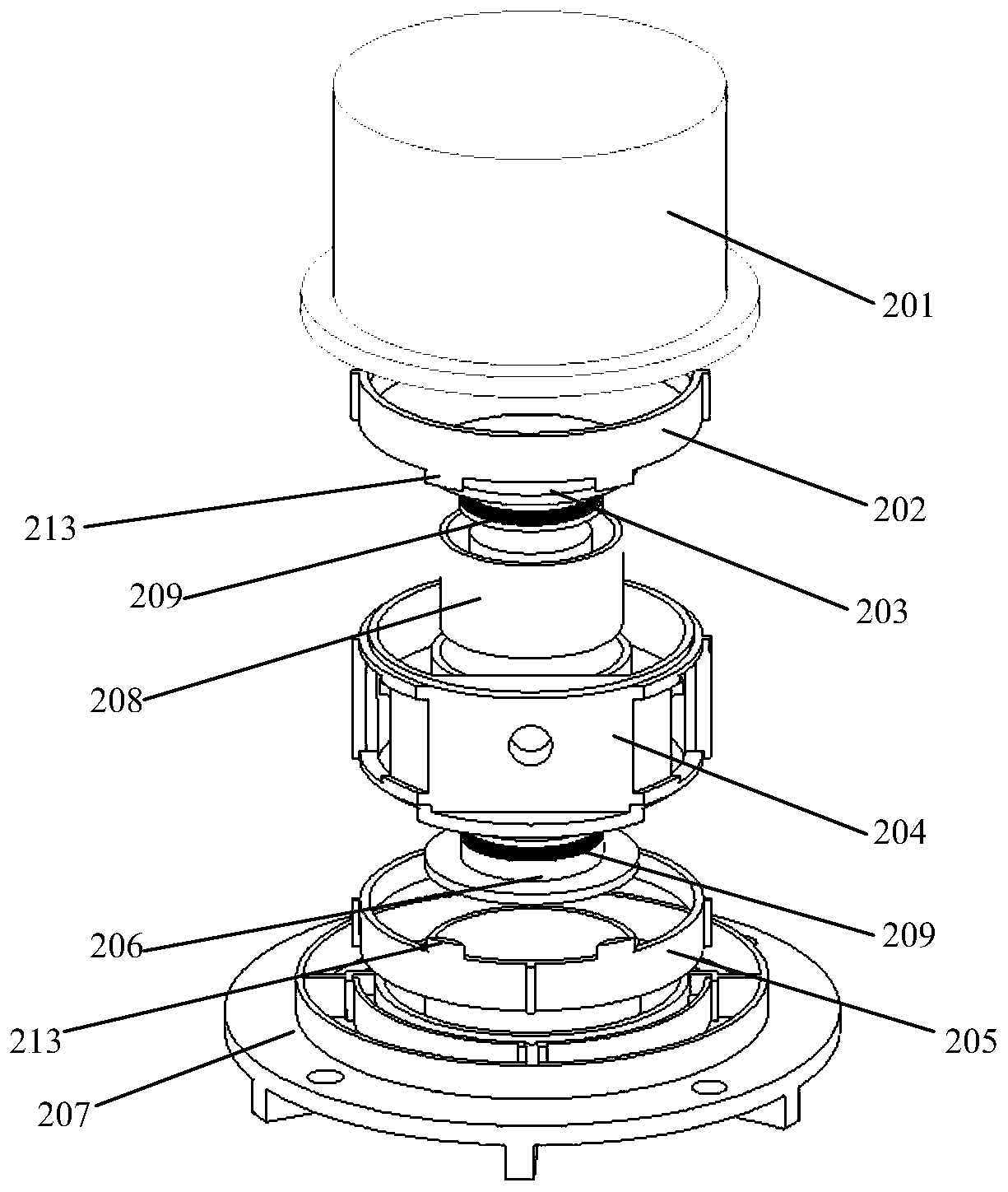 Venturi effect and a kind of LED heat dissipation device modified by synthetic jet