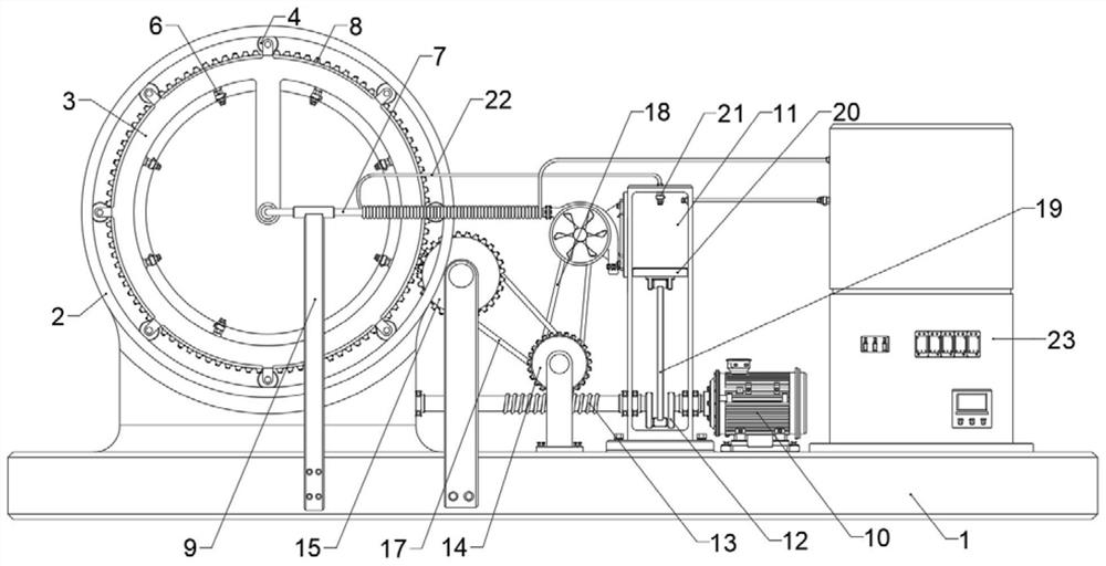 Cooling system device for magnetic axial bearing