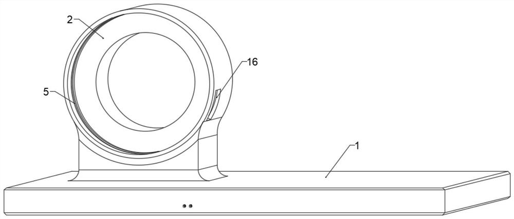 Cooling system device for magnetic axial bearing