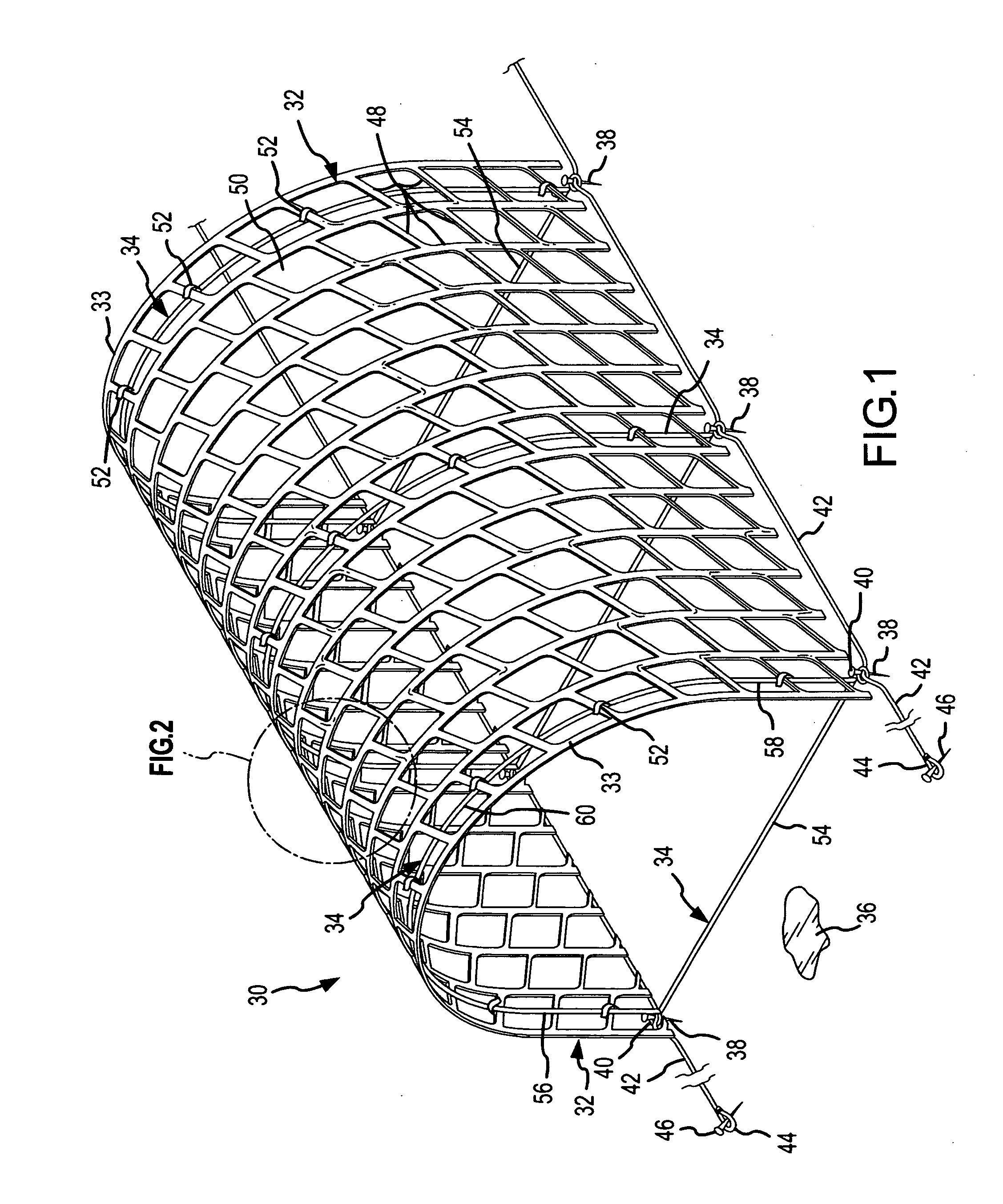 Porous tubular device and method for controlling windblown particle stabilization deposition and retention