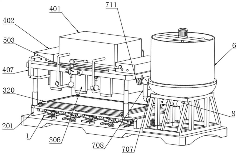 Energy-saving and heat-preservation type preparation equipment for concrete blocks