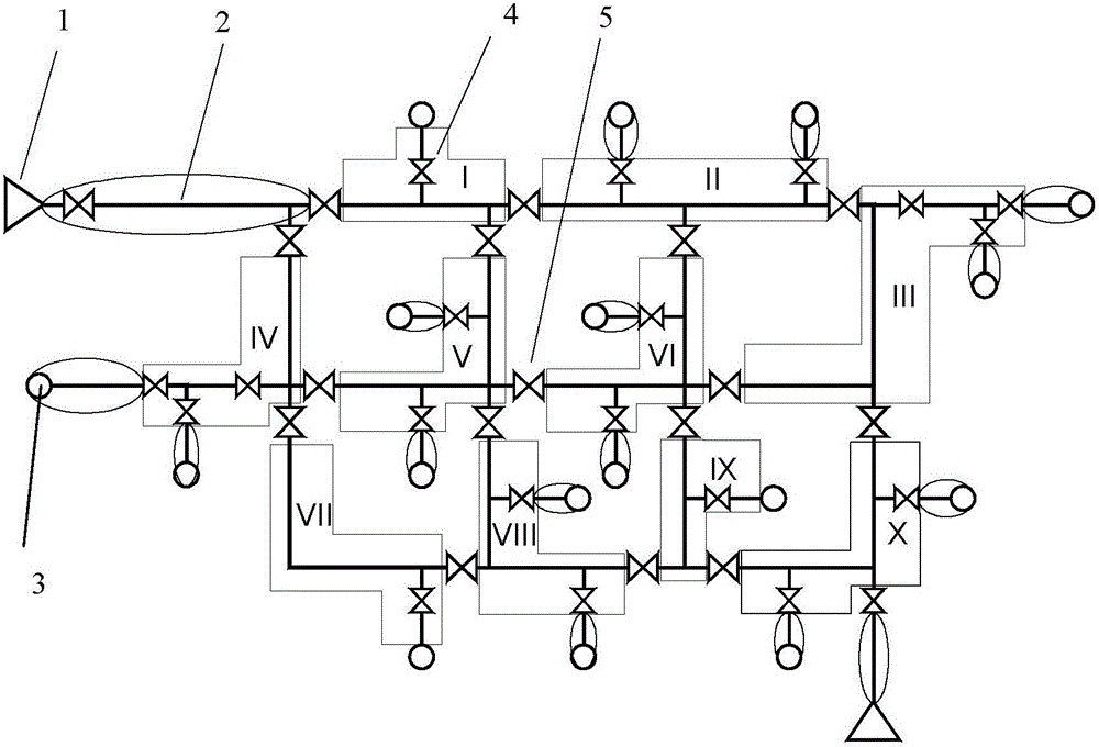 Heat supply pipe network equivalent region identification method based on visual mode