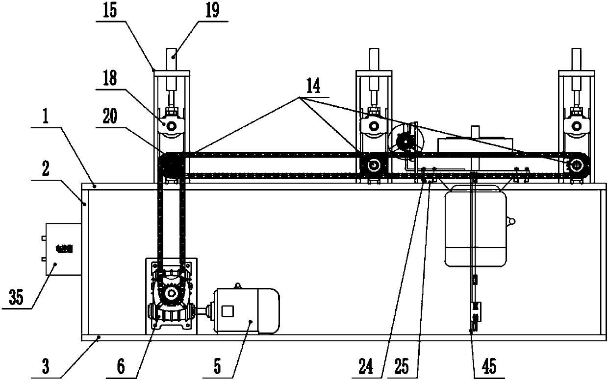 A kind of gravity fine-tuning wire drawing machine and wire drawing process used for wire drawing on the surface of automobile step bars