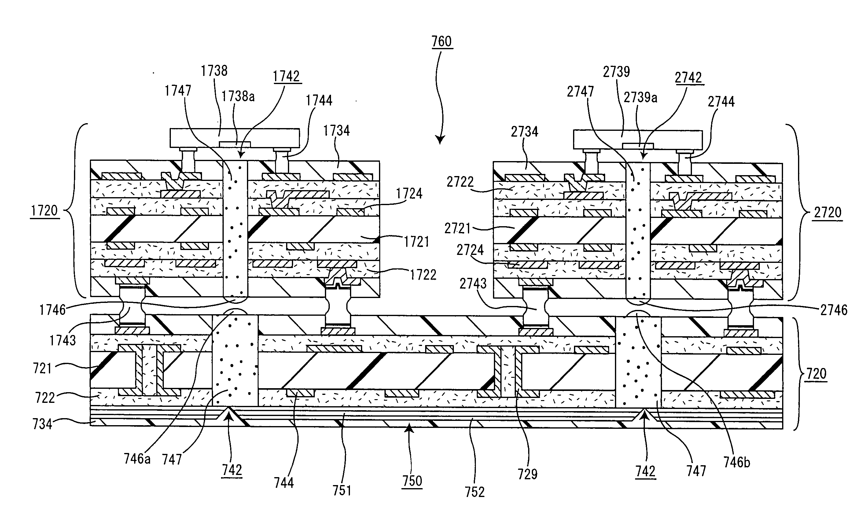 Substrate for mounting IC chip, substrate for motherboard, device for optical communication, manufacturing method of substrate for mounting IC chip, and manufacturing method of substrate for motherboard