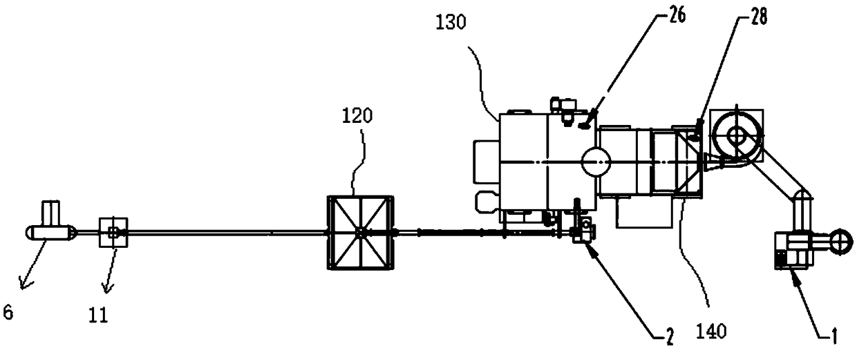 Electric control system of air heating furnace and control method