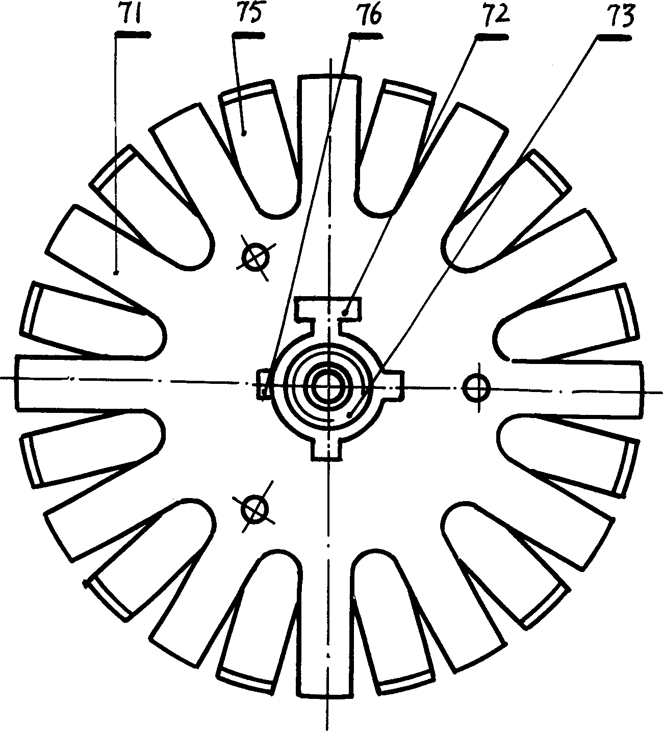 Energy-saving long-life electric fan and its manufacture method