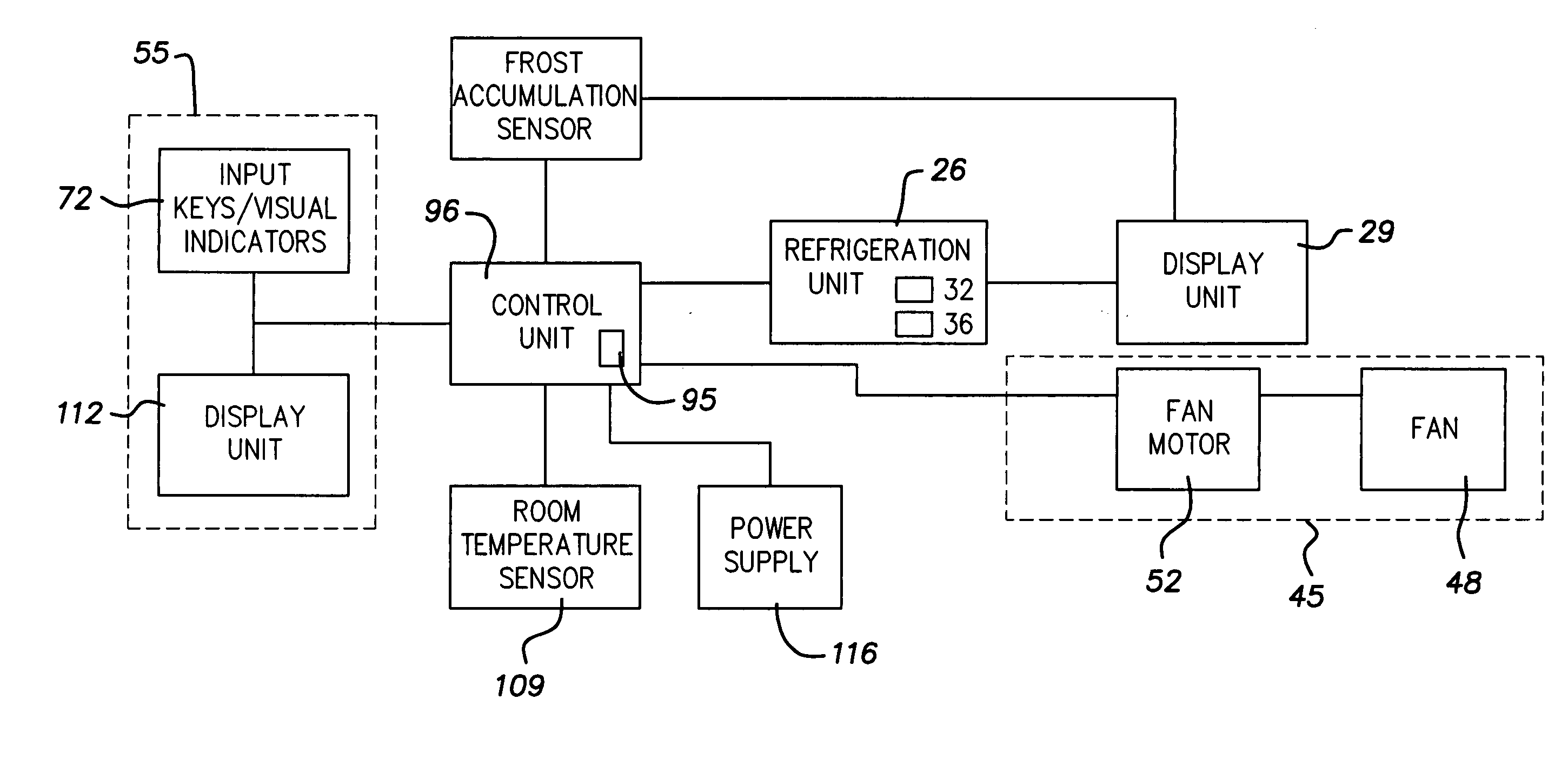 Variable speed, electronically controlled, room air conditioner