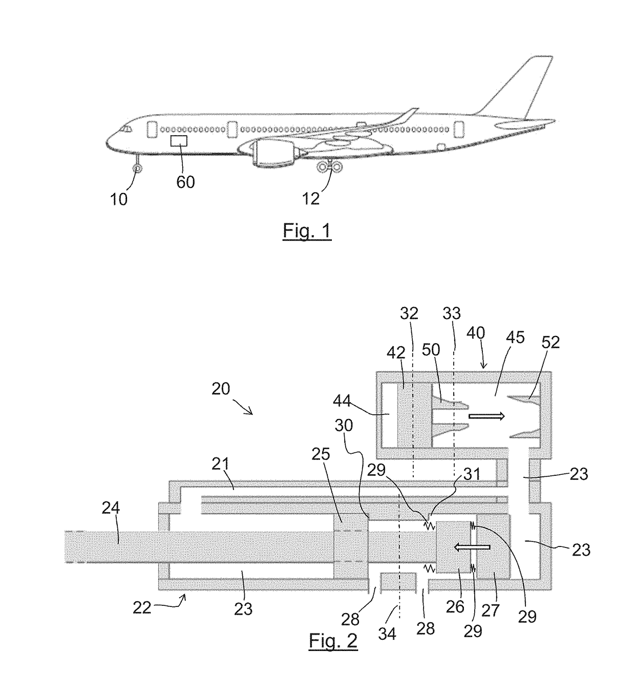 Hydraulic actuator and accumulator arrangement