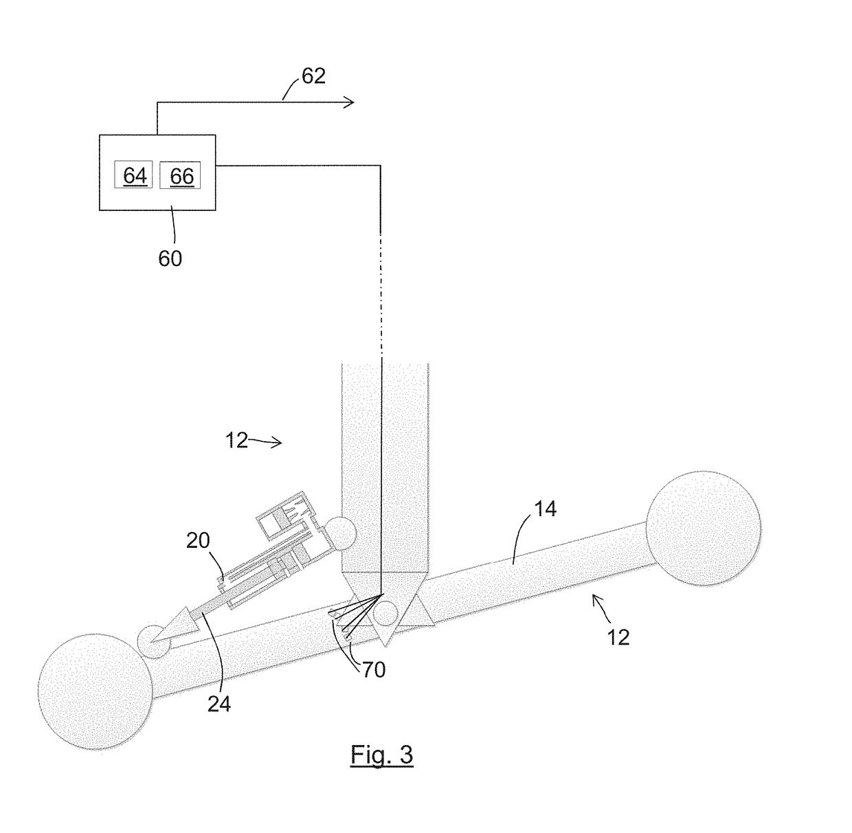 Hydraulic actuator and accumulator arrangement