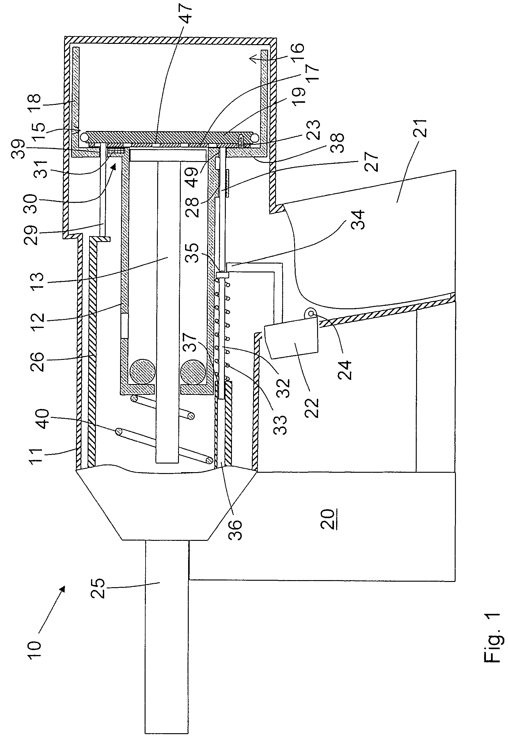 Combustion-engined setting tool