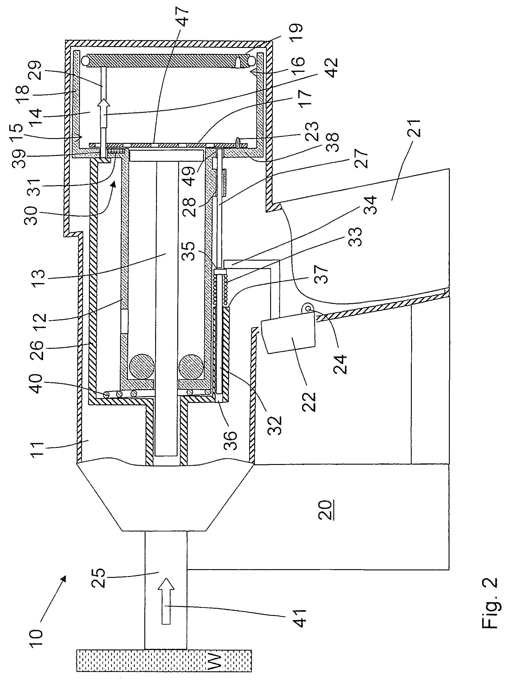 Combustion-engined setting tool