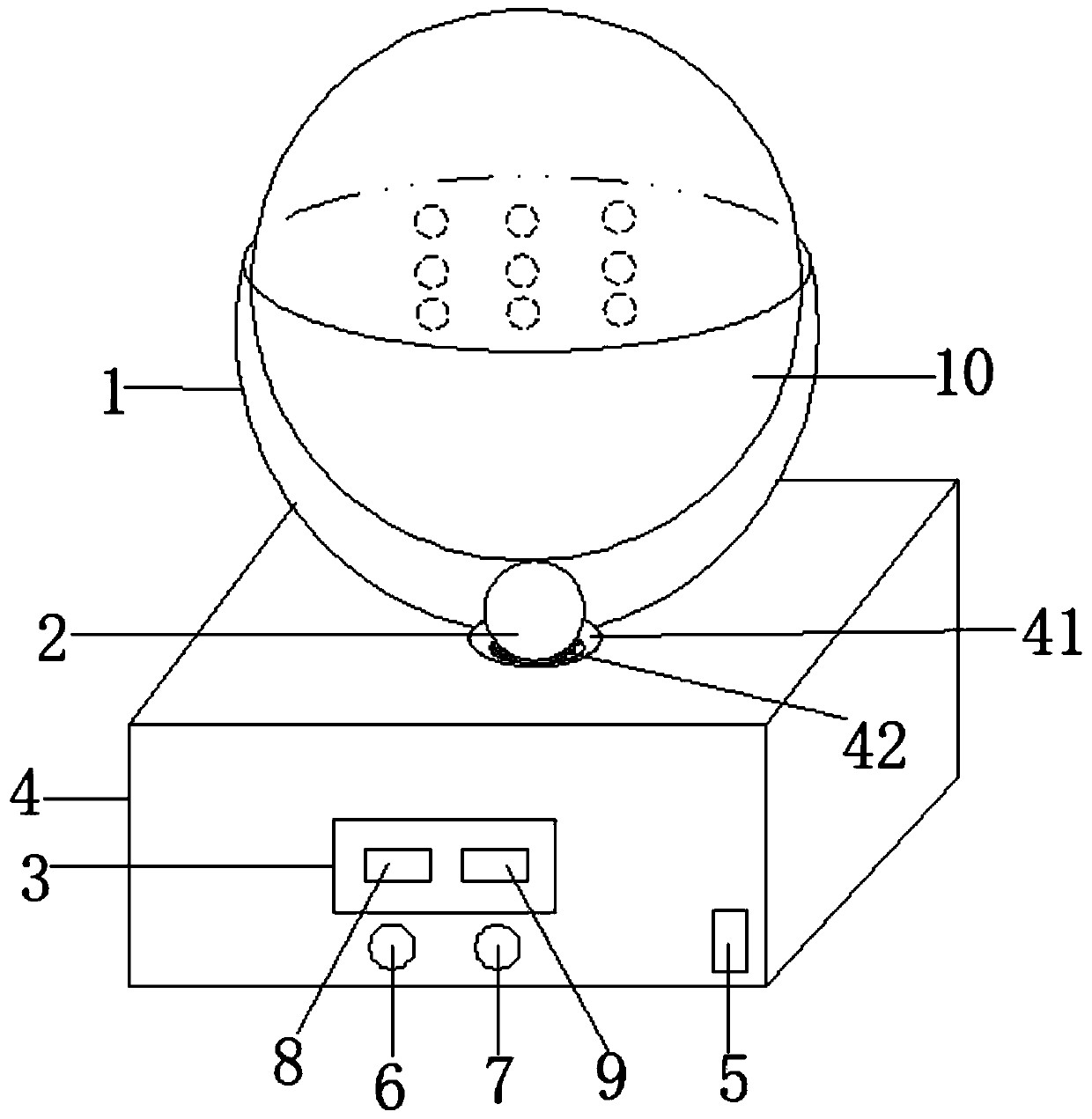 Universal speed-adjustable multi-aperture digestive tract shaking device