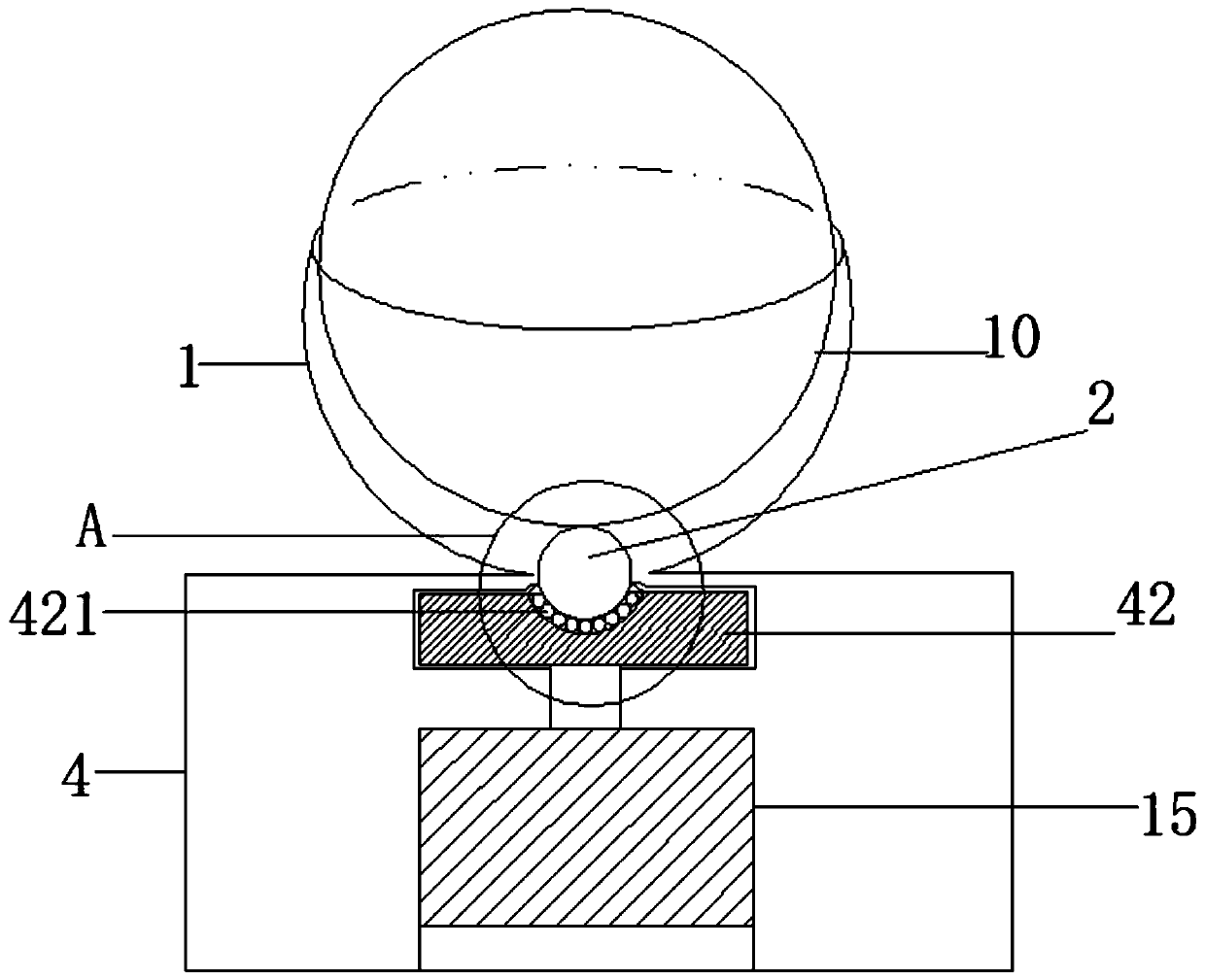 Universal speed-adjustable multi-aperture digestive tract shaking device