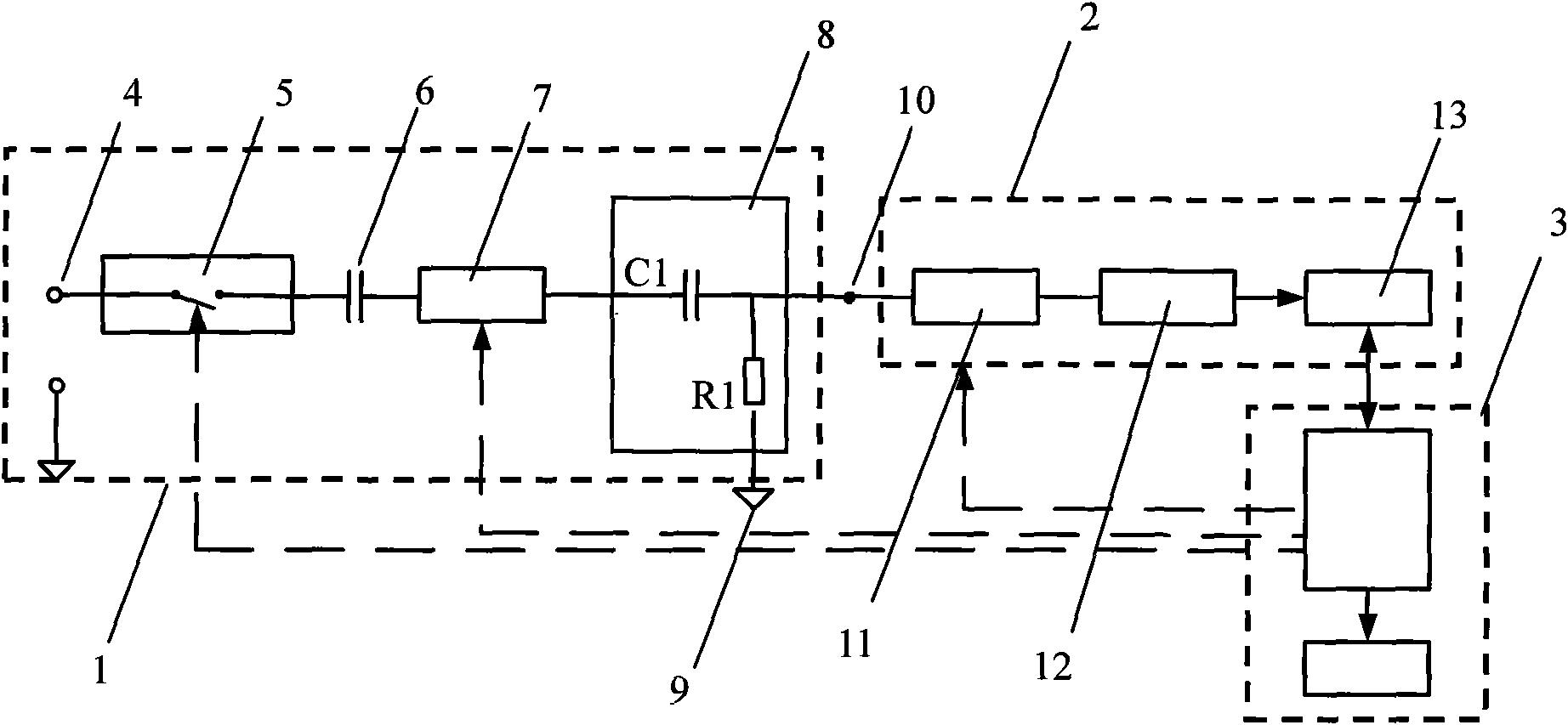 Alternating current signal measurement device, system and method