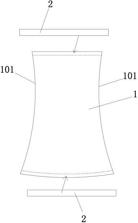 Seamless wave bottom of underpants and technology for compounding wave bottom and hot melting adhesive tape