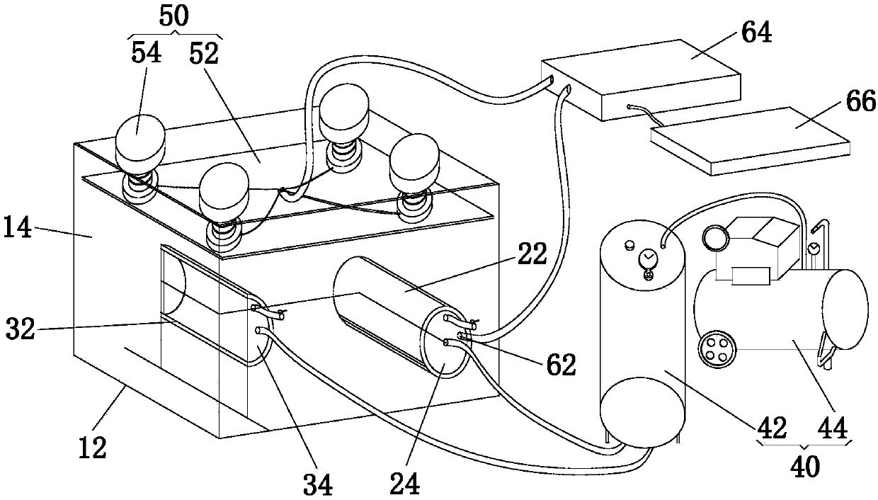 Stress-loading three-dimensional test device and method for analyzing stability of shield tunneling faces