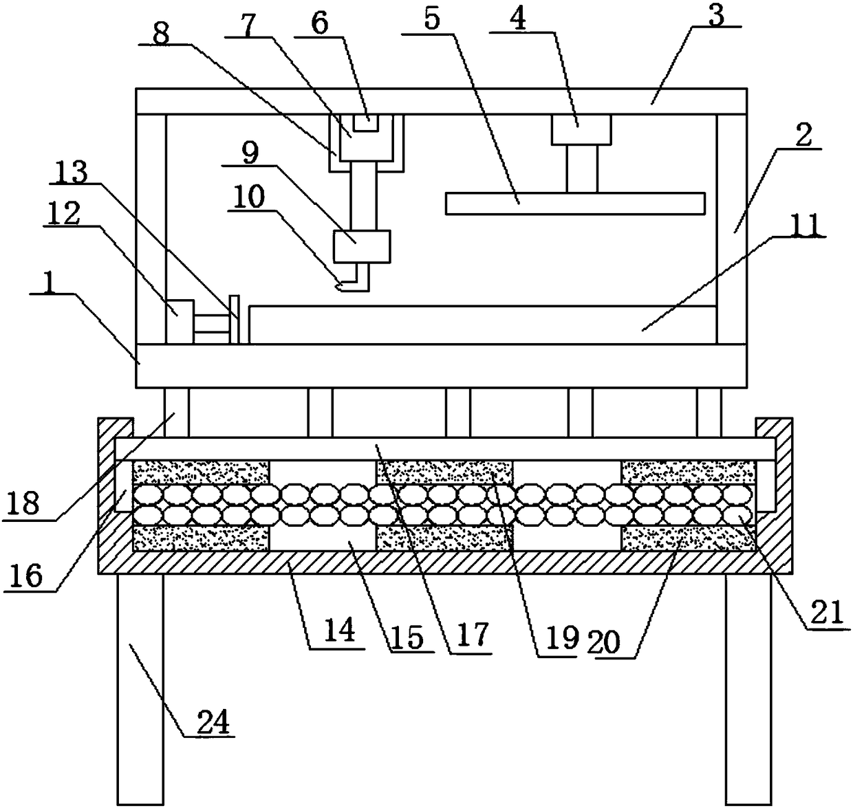 Wood board splicing machine for furniture processing