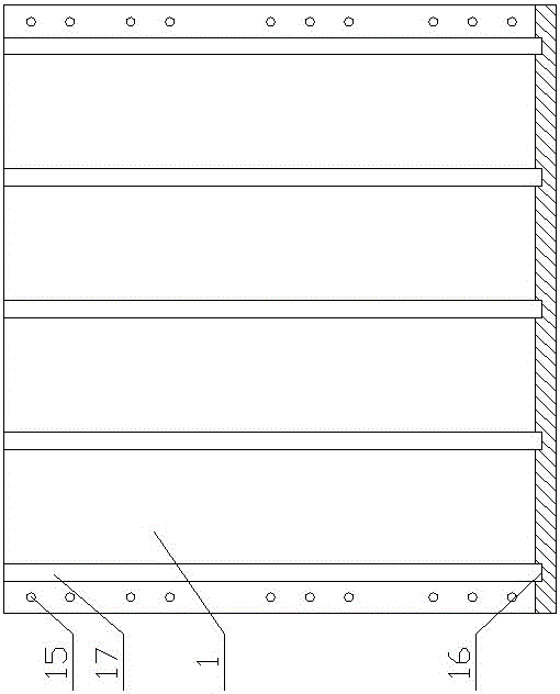 Construction method of assembling type building provided with hidden beams