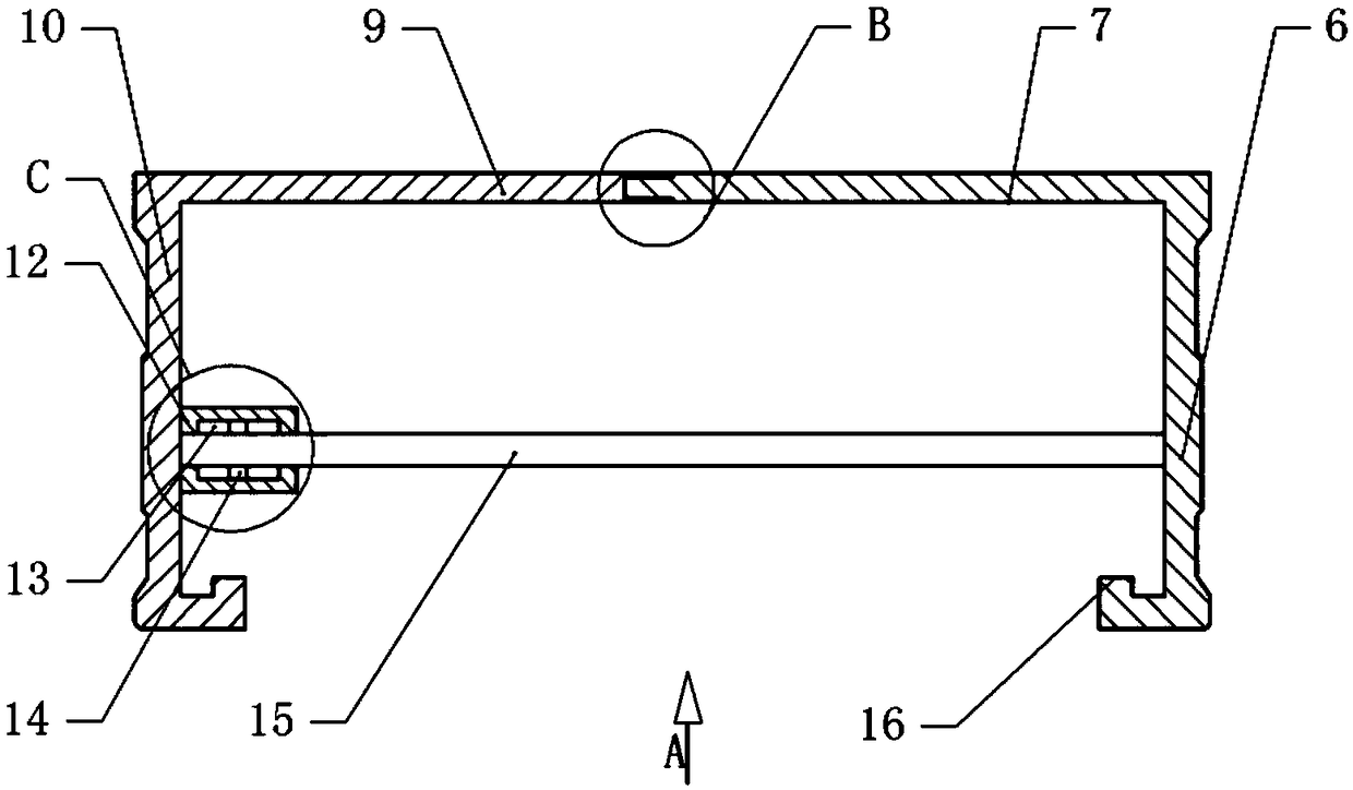 Wall plate and floor plate structure with unilateral shrinkage function