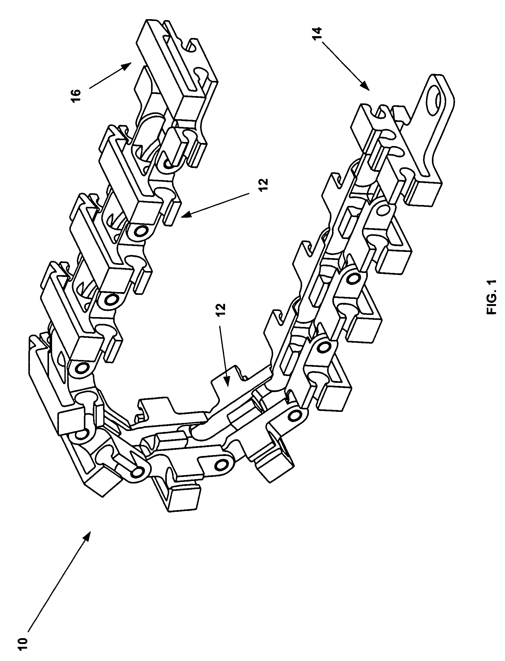 Flexible router for liquid tubes and electrical ribbon cables