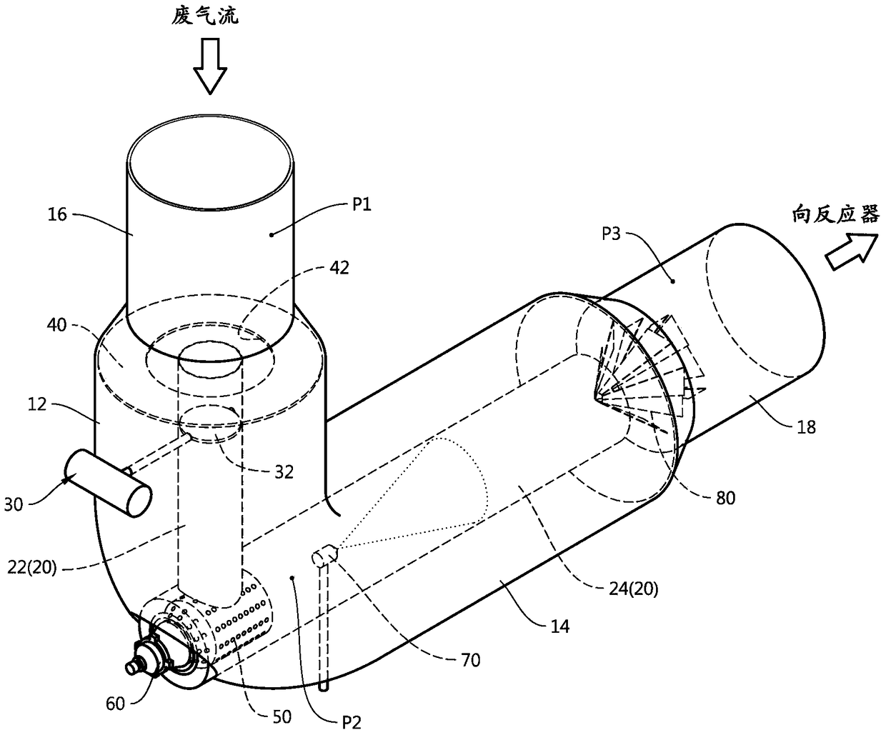 Thermal Decomposition System of Reductant in Selective Catalytic Reduction Device