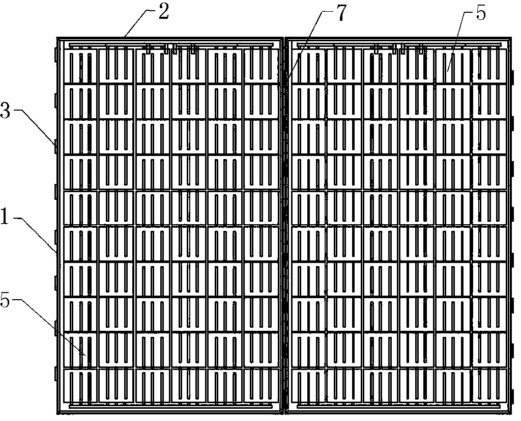 Mounting frame and support of photovoltaic components and mounting method thereof