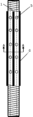 Novel grouting anchoring rod with steel sleeve rod