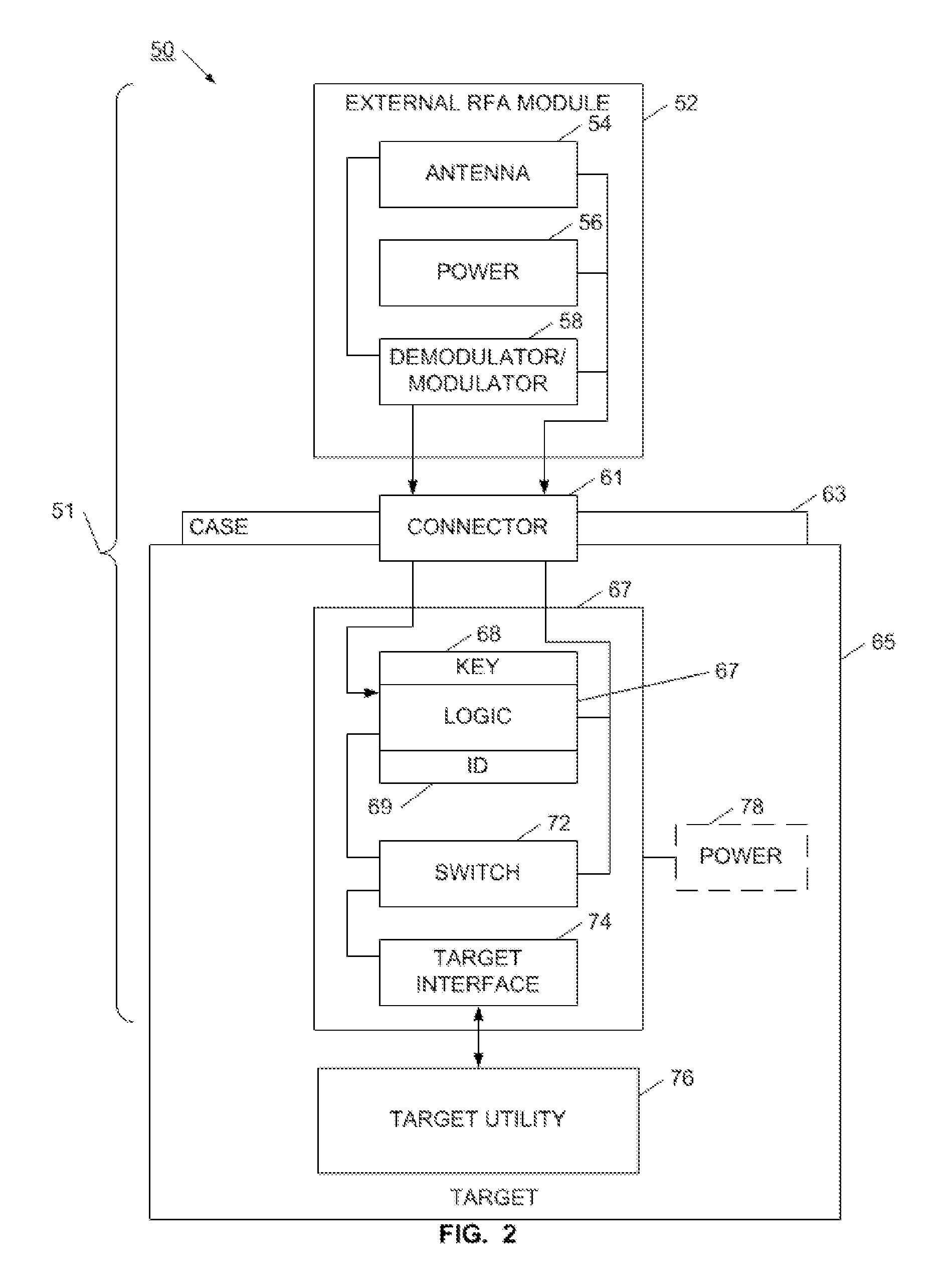 Mobile Device for Selectively Activating a Target and Method of Using Same