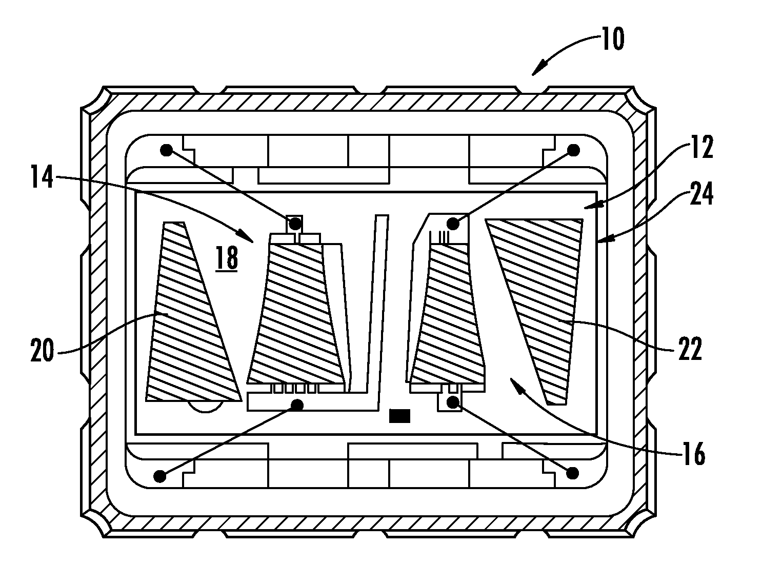 Acoustic wave filter manufacturing method using photo-definable epoxy for suppression of unwanted acoustic energy