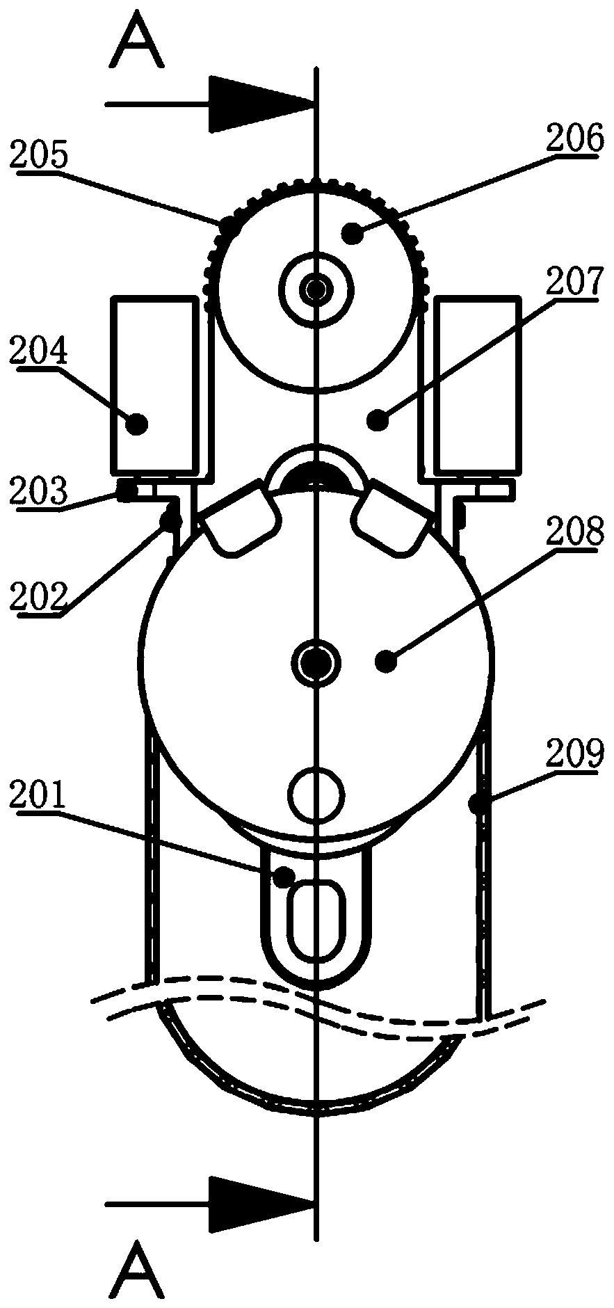 Pipe rail crane