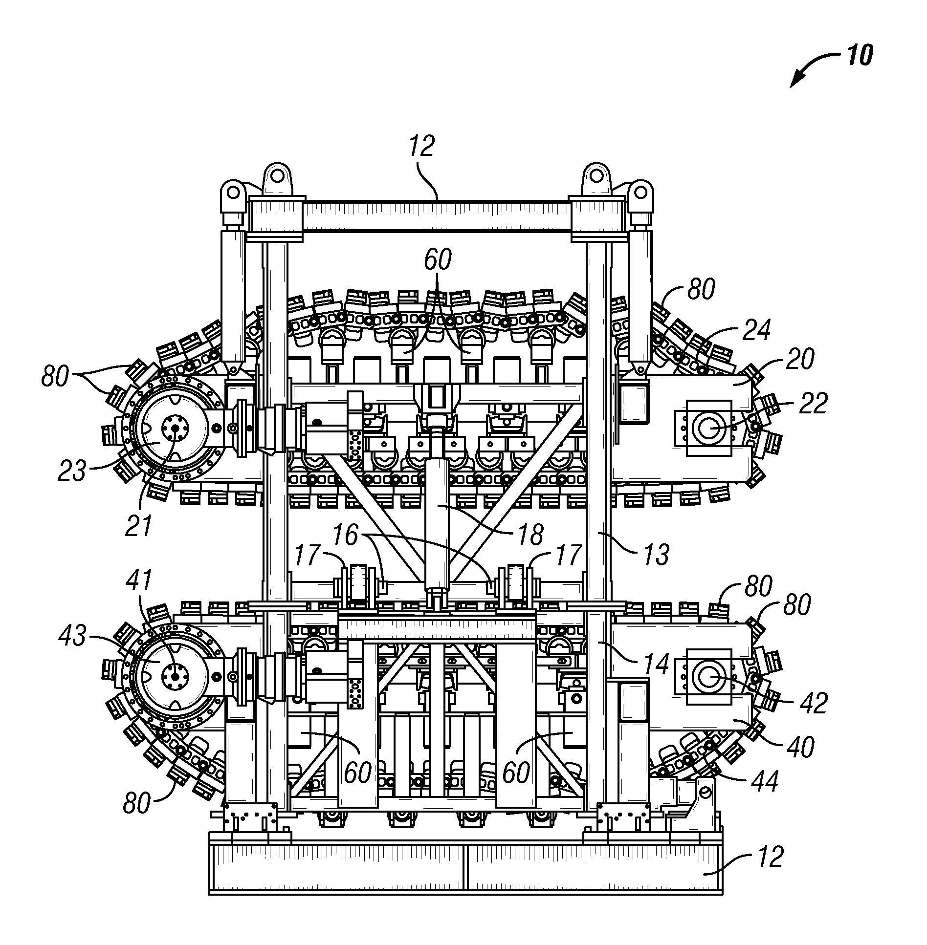 Linear pipe recovery/lay tensioners and methods of using same