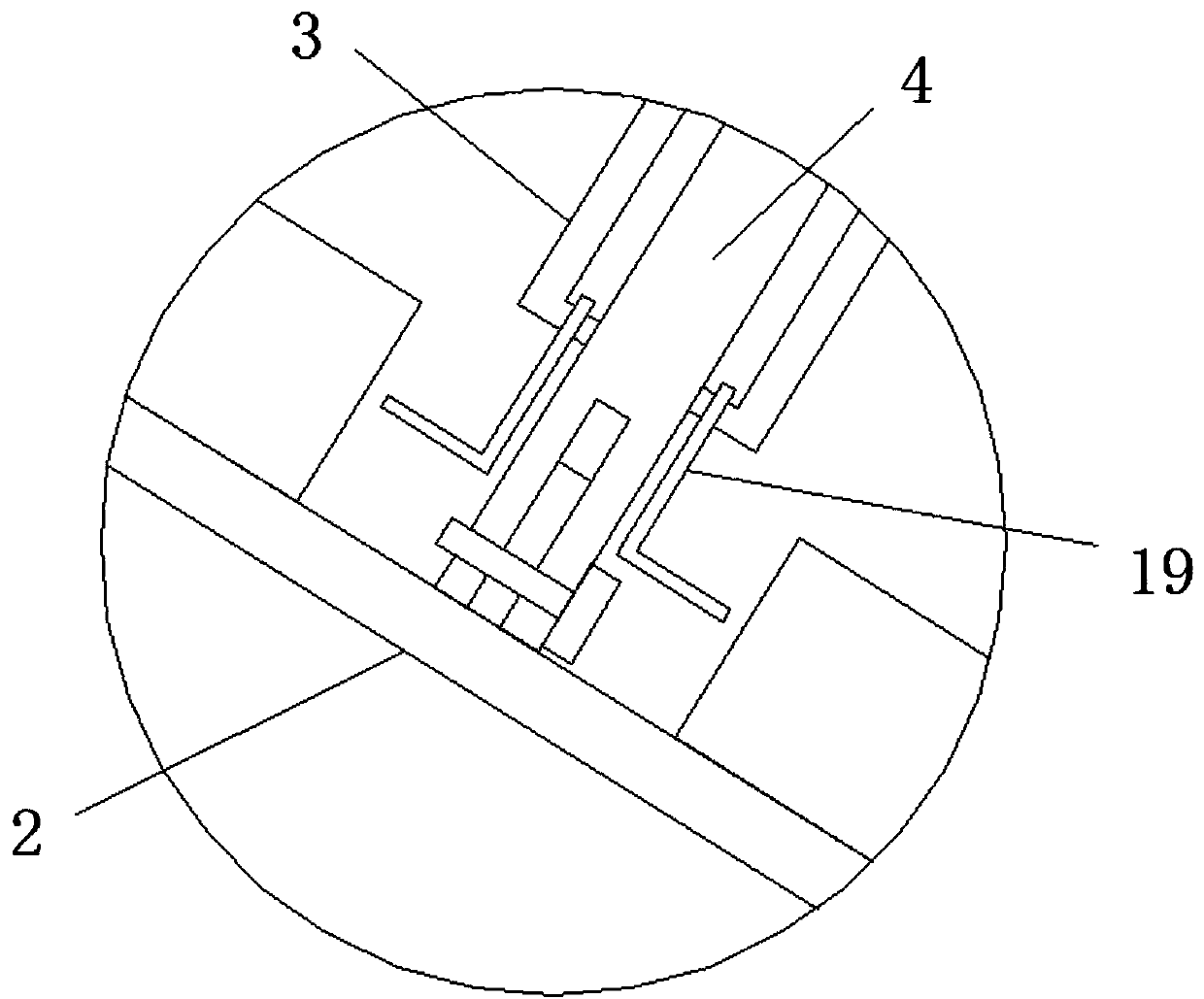 Aeration stirring device for sewage treatment