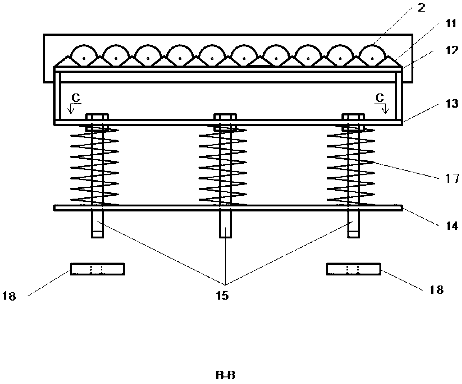 Method for propelling hole alignment and preventing paint collision in japanning process of chopstick blank machine and special device for method