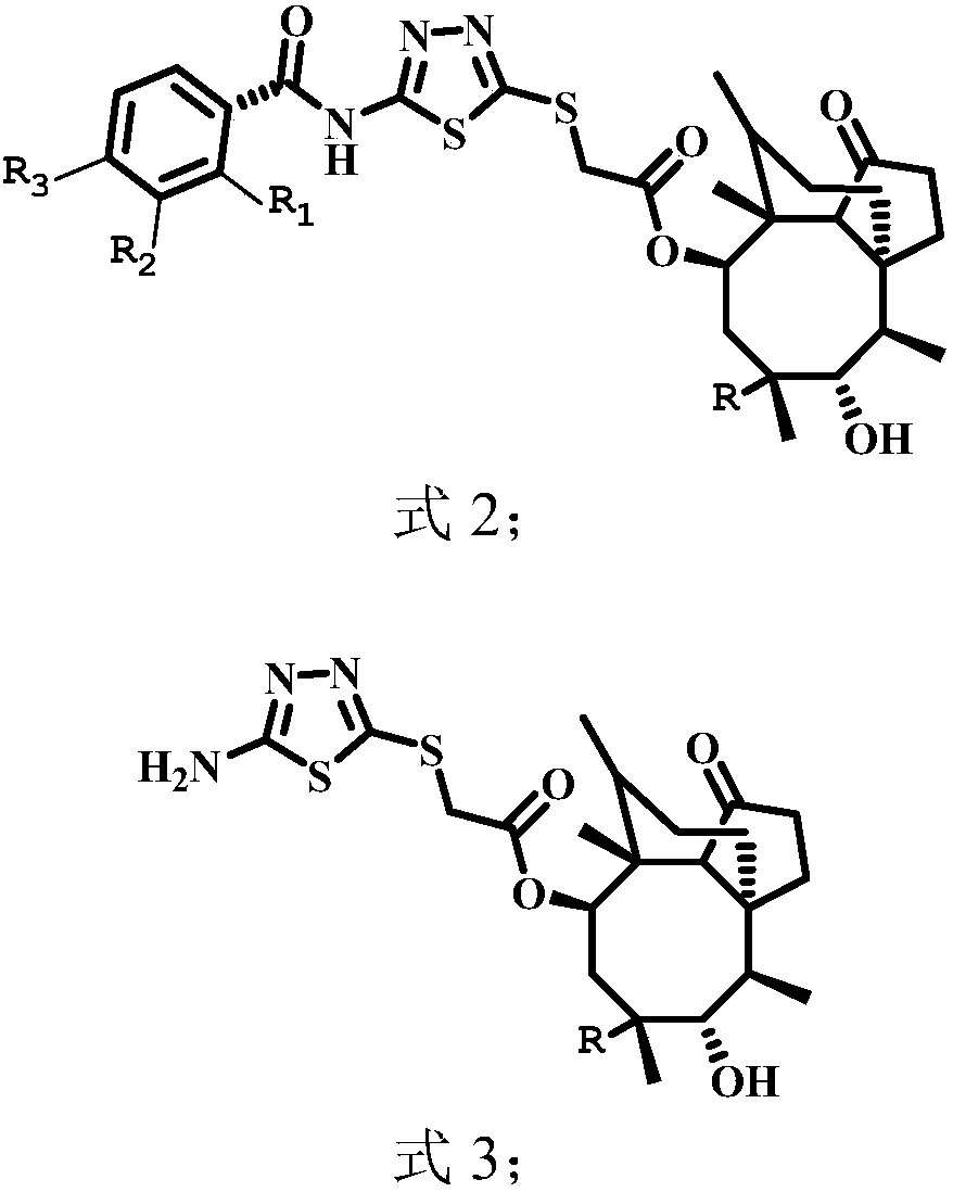 A pleuromutilin compound having a thioether side chain, its preparation method and application