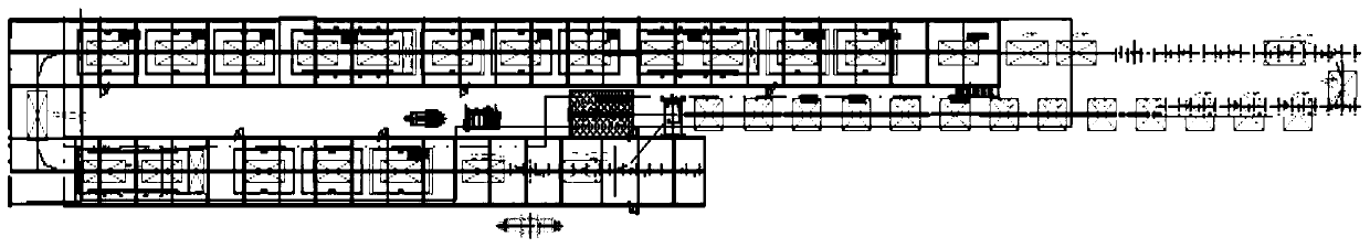 Automobile coating pretreatment and electrophoresis conveying device and conveying mode