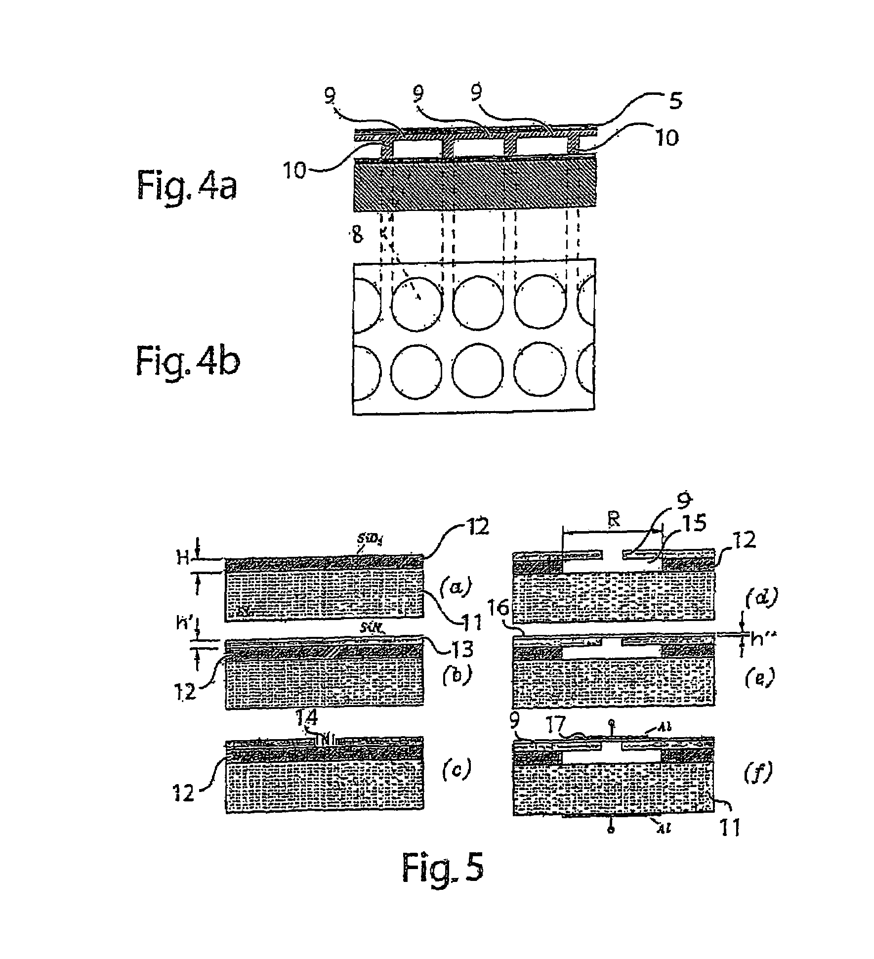 Microfabricated capacitive ultrasonic transducer for high frequency applications