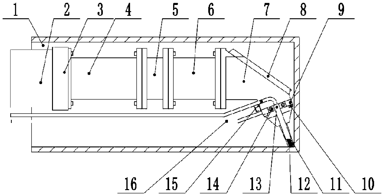 Wide light spot deep hole laser cladding head