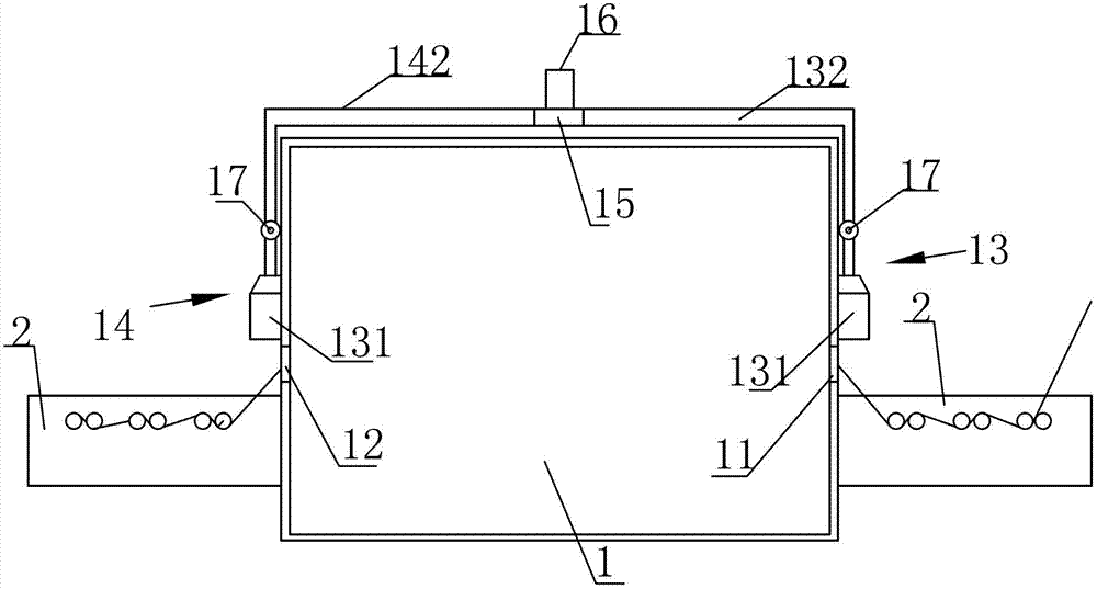 Gauze element heating furnace with auxiliary exhausting device