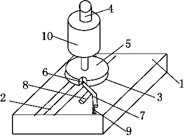 Fixing mechanism for fan blade welding device