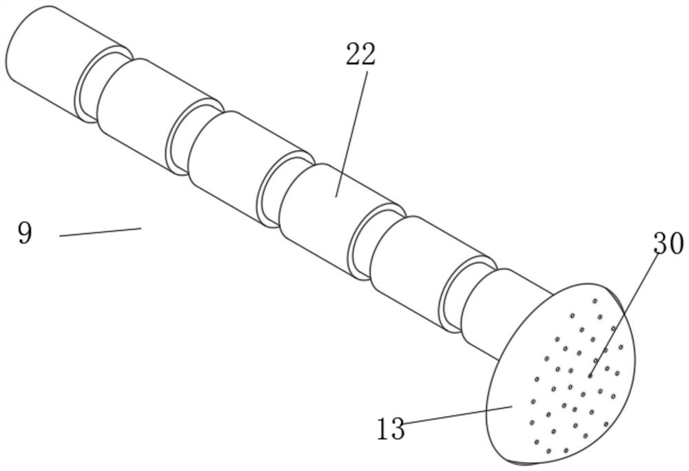 Spraying dust removal device of quartz sand crusher