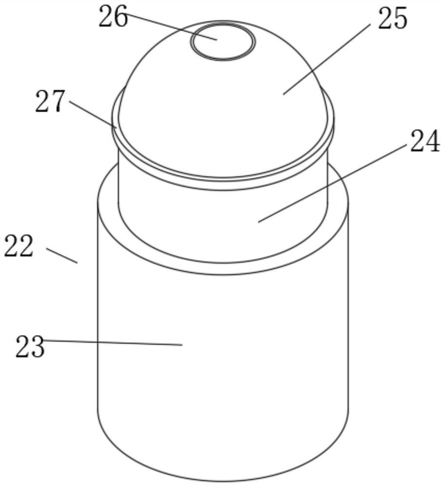 Spraying dust removal device of quartz sand crusher