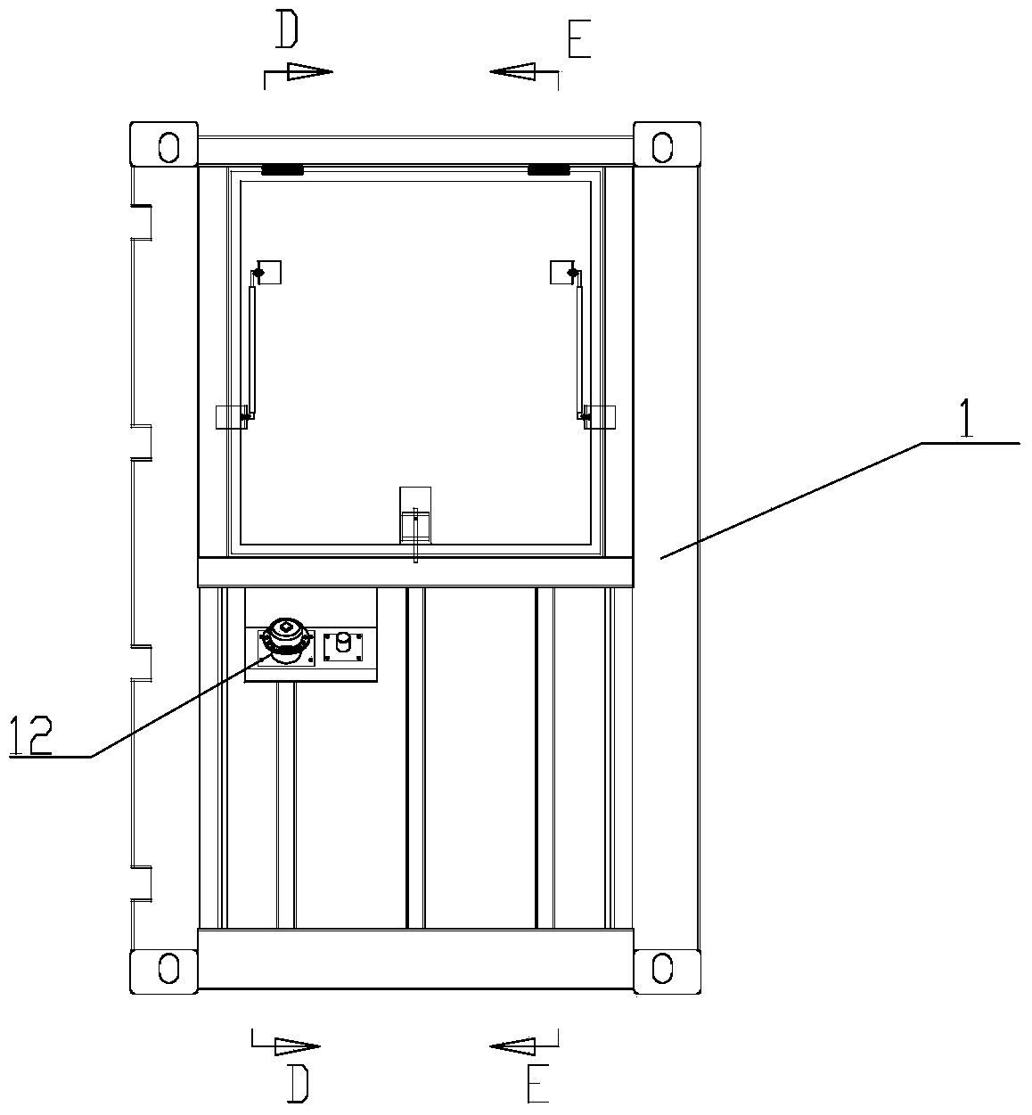 Combined type outdoor power supply device