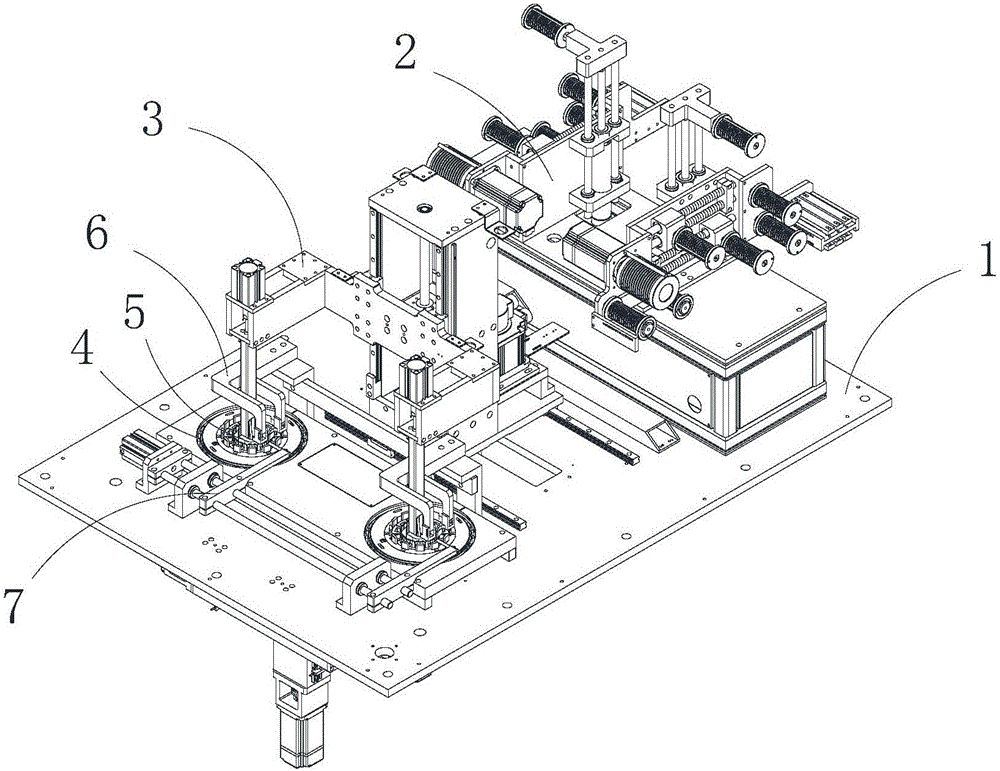 Multi-wire vertical-type internal winding machine